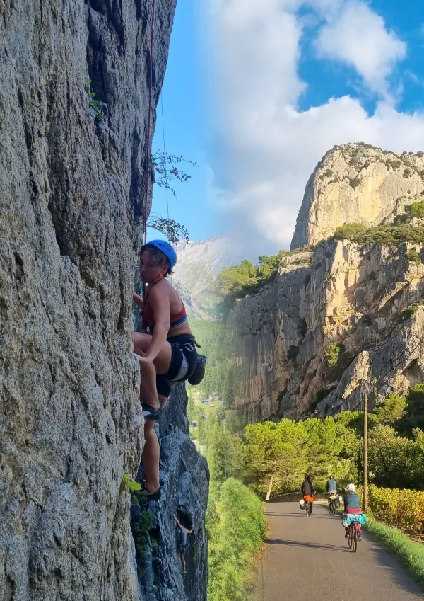 Vélo et escalade combinaison parfaite pour du slow climbing